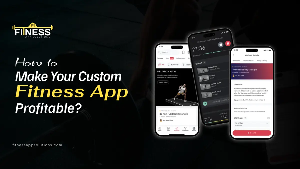 Make Your Custom Fitness App Profitable|Fitness App Solutions |